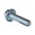 Sperrzahnschraube mit Bund, M5x20mm, Stahl verzinkt 8.8