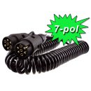 Anhängerverbindungskabel 7-polig 12 Volt, 3 bis 5 Meter