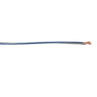 PVC Lautsprecherkabel, Blau/Grau 0,38 mm²