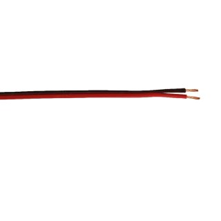 PVC Lautsprecherkabel, schwarz/rot 2,5 mm²