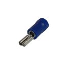 Flachsteckhülse blau 2,8 x 0,5 mm, teilisoliert
