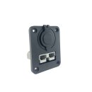 Einbaurahmen mit Anderson-Steckdose - USB Steckdose