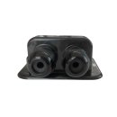 Dachdurchführung 2-fach schwarz für Kabeldurchmesser 3-12 mm