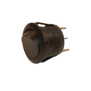 Kfz-Wippschalter "SNAP IN" rund 12V 10A schwarz, EIN/EIN