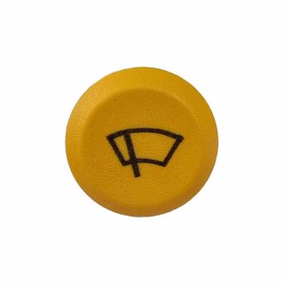 Knopf Gelb für Kfz-Druckschalter "HEAVY DUTY" Symbol Scheibenwischer