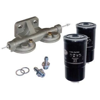 Universal-Doppel-Filterkopf-Set für vertikale Befestigung - PI-8683/1 Schlauchtüllenset 8 mm ST 316