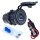 USB-Doppelsteckdose 12V /24V, USB-A 18W + USB-C 65W - Kfz-Schnellladeadapter