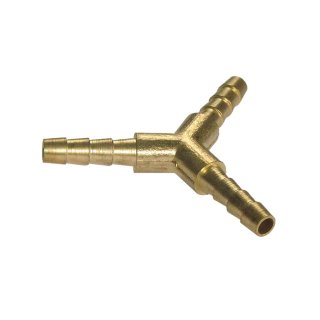 Y-Stück Schlauchverbinder aus Messing 5 mm
