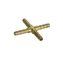 X-Stück Schlauchverbinder aus Messing 5 mm
