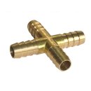 X-Stück Schlauchverbinder aus Messing 13 mm