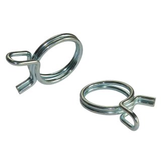 10x Draht-Nachspannschelle aus Federstahl, Spannbereich 13,6 - 14,4 mm