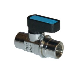 Mini-Kugelhahn Kompakt mit Knebelgriff 2x IG 1/8" Zoll