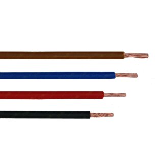 PVC Aderleitung H07V-K 1,5 mm², schwarz/orange