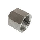 Reduziermuffe mit 2x Innengewinde - Messing vernickelt 1/4" x 1/8" Zoll