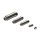 Gewindeverlängerung, Messing vernickelt, mit Außensechskant 3/8" Zoll x 14 mm