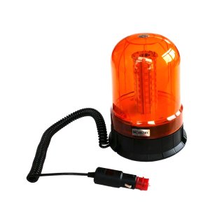 LED Rundumleuchte Akku Tornado orange Magnet-Saugfuß