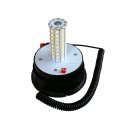 LED Rundumleuchte orange 10 bis 30 Volt mit Magnetfuß und Saugnapf