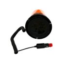 LED Rundumleuchte orange 10 bis 30 Volt mit Magnetfuß und Saugnapf