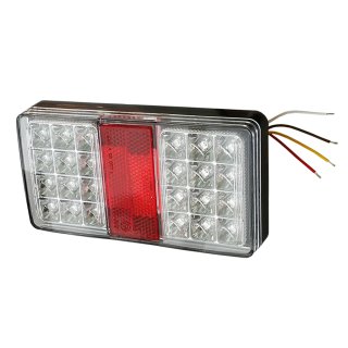 LED Rückleuchte transparent, ohne Kennzeichenlicht 12 /24 V