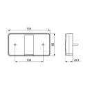 LED Rückleuchte transparent, ohne Kennzeichenlicht...