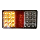 LED Rückleuchte transparent, ohne Kennzeichenlicht 12 /24 V