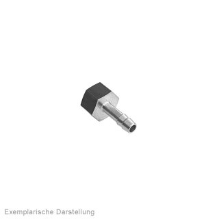 Aufschraubtülle 1/4"x6 mm Messing vernickelt