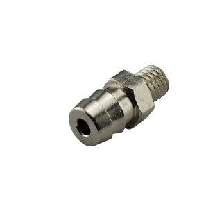 Einschraubtülle M5x0,8 Ø 6mm, Messing vernickelt