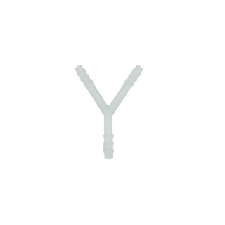 Y-Stück Schlauchverbinder aus PVDF 4 mm