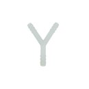 Y-Stück Schlauchverbinder aus PVDF 6 mm