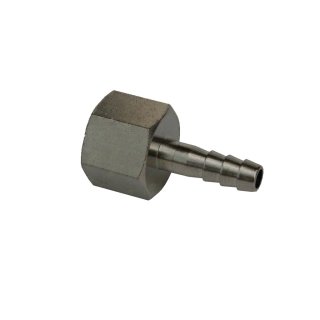 Aufschraubtülle 1/8"x6 mm Messing vernickelt