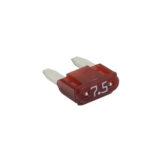 Mini-Flachstecksicherung 16,3mm - 7,5 Ampere