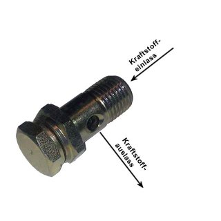 Ringlötnippel für Hohlschraube M12 / Rohr-Ø: 8mm in Kraftstoffsystem