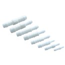 Schlauchverbindungsrohr aus Kunststoff 1x 13 mm; 1x 9 mm