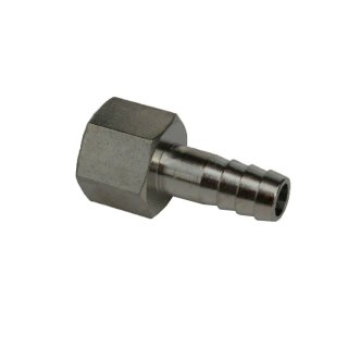 Aufschraubtülle 1/4"x9 mm Messing vernickelt