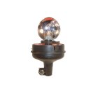Rundumleuchte Astral orange 12 V für Rohrstutzen mit ISO A-Buchse DIN 72591