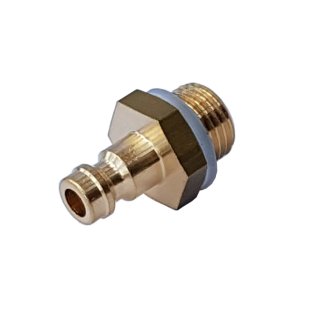 Kupplungsstecker (NW5) G 1/8"(AG), Messing