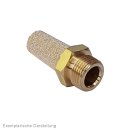 Schalldämpfer G 3/8", Sinterbronze mit Messinggewinde